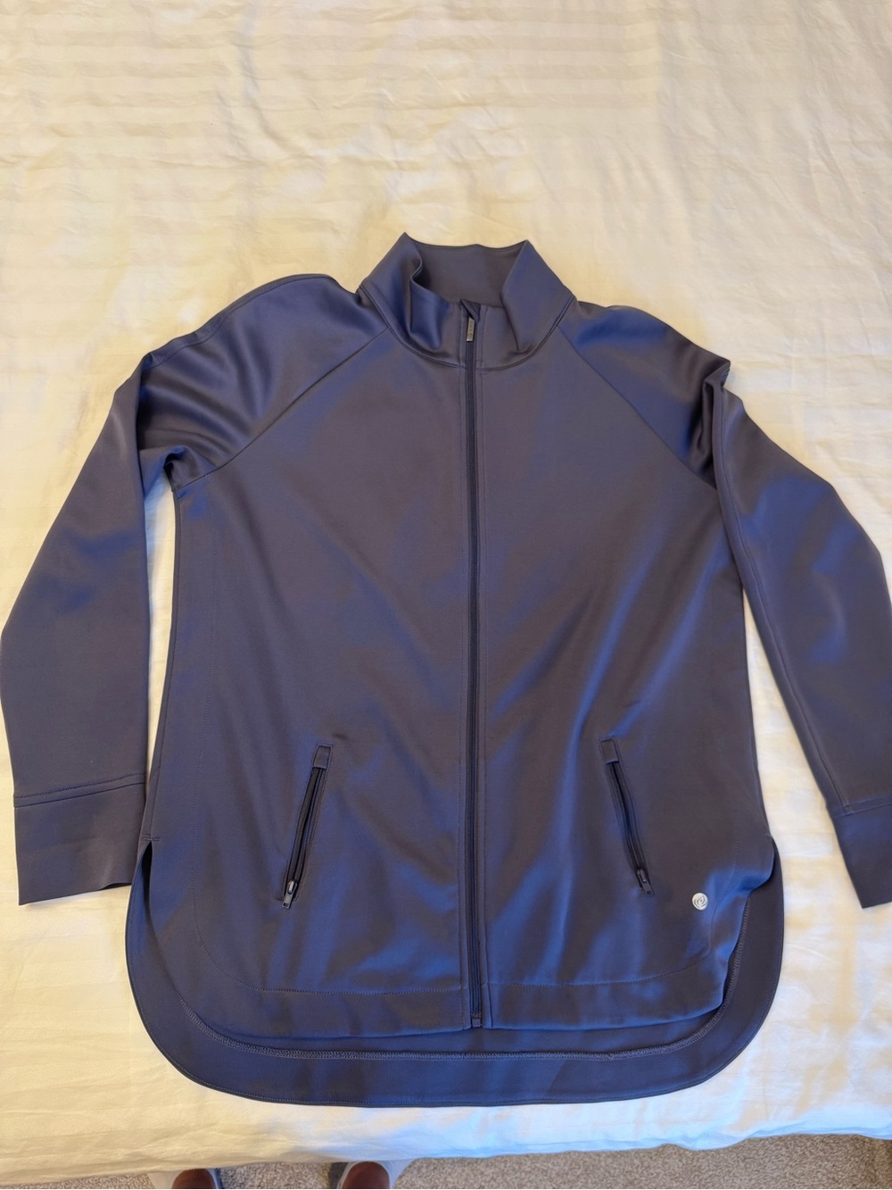 Apana Navy Athletic Zip Jacket